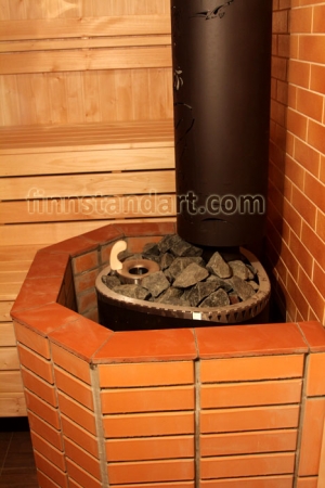 Sauna in the house from the log house Krushinka
